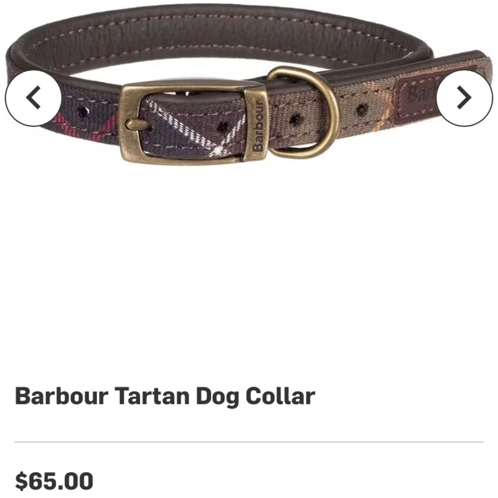 Brand new with tags Barbour dog collar 🤎🐾